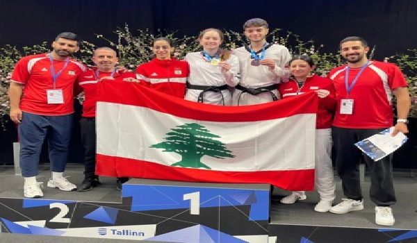 ذهبية لليتيسيا عون وبرونزية لرافاييل قدسي في دورة دولية للتايكواندو