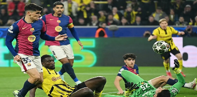 دوري أبطال أوروبا لكرة القدم: فوز معنوي لدورتموند على برشلونة وتأهل صعب لباريس سان جيرمان