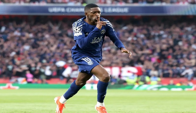 دوري أبطال أوروبا لكرة القدم: باريس سان جيرمان يضع قدماً في النهائي بفضل هدف ديمبلي