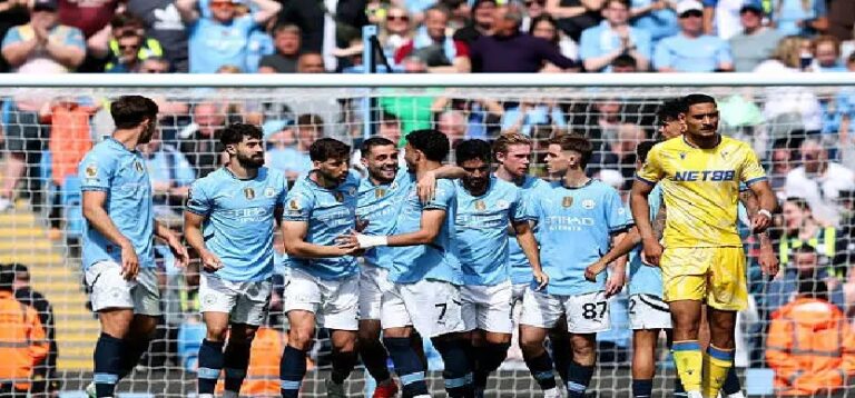 مانشستر سيتي يهزم كريستال بالاس ويقفز للمركز الرابع بترتيب البريميرليغ