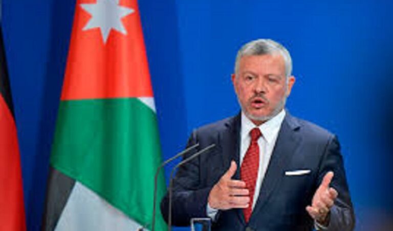 الملك الأردني: نرفض تهجير الفلسطينيين