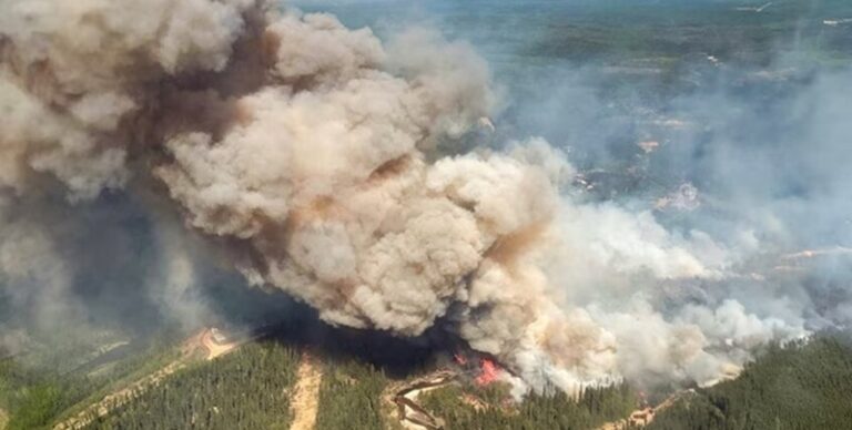 17 ألف شخص يفرون من جحيم حرائق الغابات في كندا (فيديو)