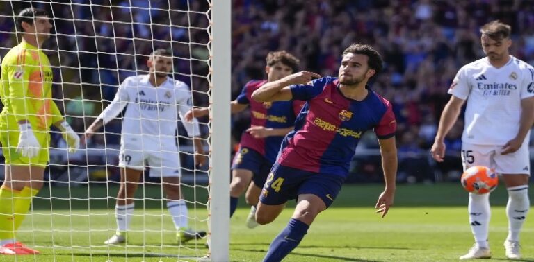 برشلونة يحسم الكلاسيكو على حساب ريال مدريد ويقترب من لقب “الليغا”