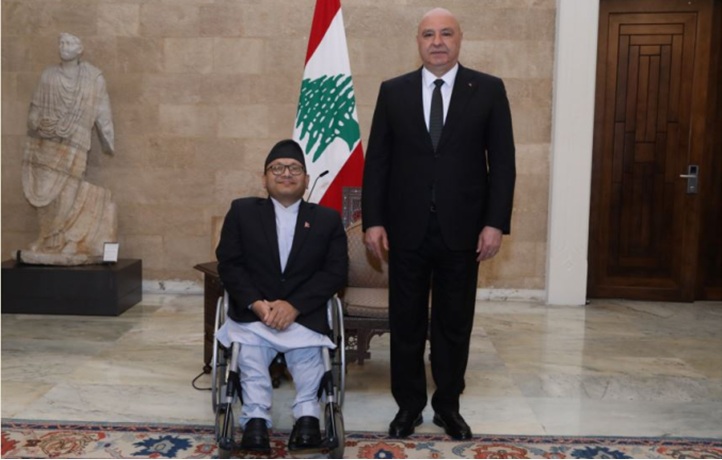 سفير نيبال يقدّم أوراق اعتماده للرئيس عون في بعبدا