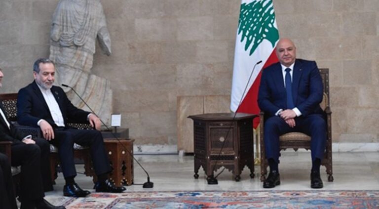 عراقجي يغادر قصر بعبدا بلا تصريح