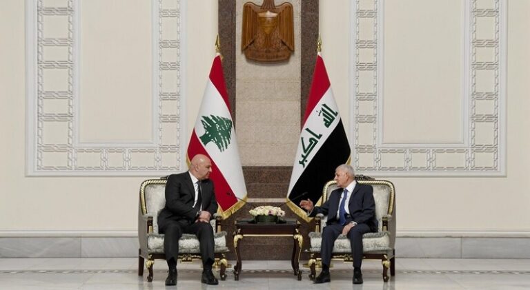 الرئيس العراقي خلال استقبال عون: نبذل أقصى الجهود لدعم لبنان
