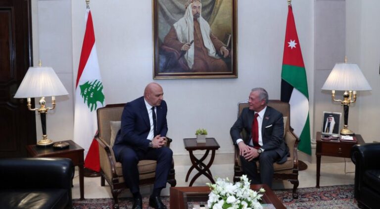 عبدالله الثاني بعد استقباله عون: نؤكد وقوف الأردن إلى جانب لبنان