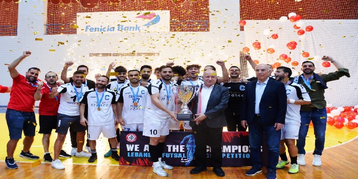 المركزية جونية بطل دوري الدرجة الأولى لكرة القدم للصالات