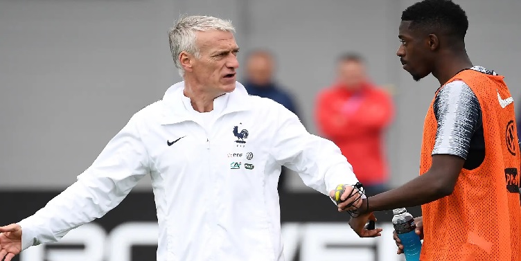 ديشامب يدعم ديمبيلي: يستحق الكرة الذهبية