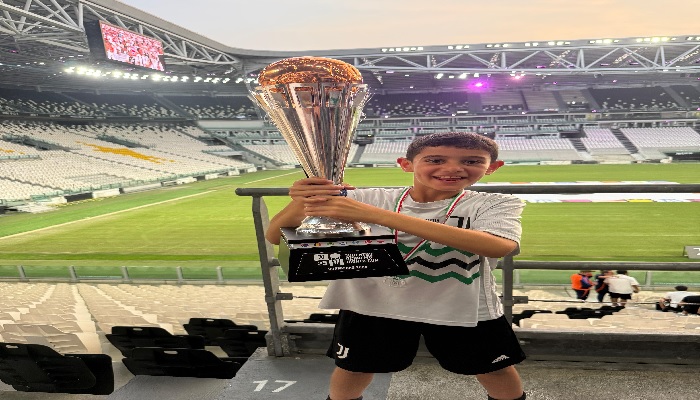 راين أبي نجم يتألّق عالمياً ويفوز ببطولة كأس العالم لأكاديميات جوفنتوس