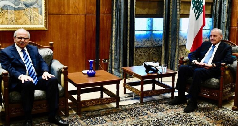 بري وسلام في عين التينة.. وملف السلاح على الطاولة