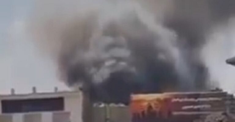 حريق في مشهد؟