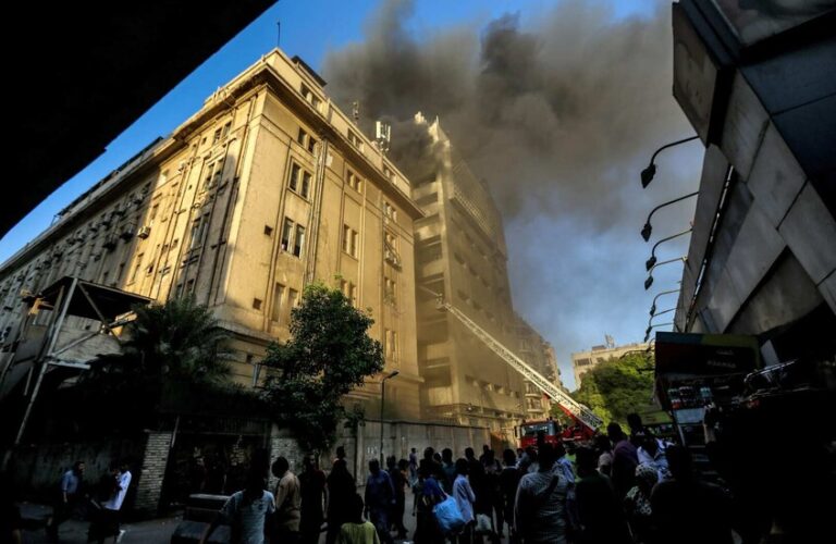 حصيلة وأسماء ضحايا حريق سنترال رمسيس (صورة)