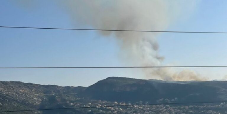 حريق في البترون