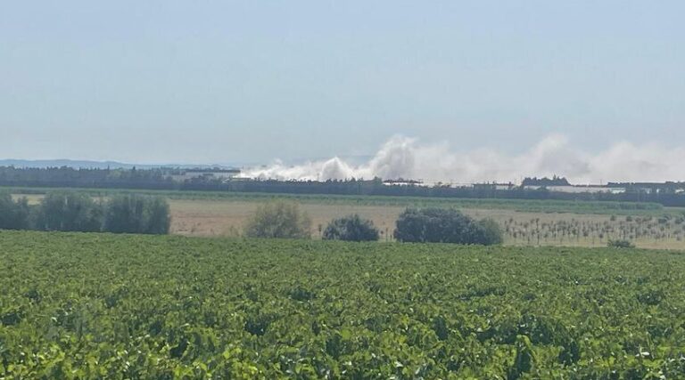 حريق في مصنع لإنتاج الكلور في فرنسا (صور)