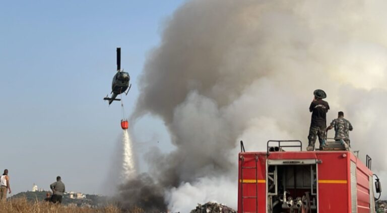 إخماد حريق صيدا بمساعدة الجيش