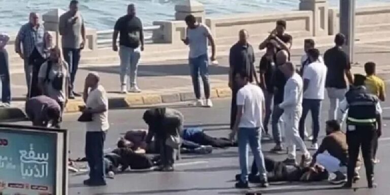 بالفيديو ـ قتيلان و7 جرحى بحادث دهس في مصر