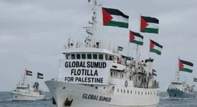 “أسطول الصمود” يقترب من منطقة الاعتراض الإسرائيلية