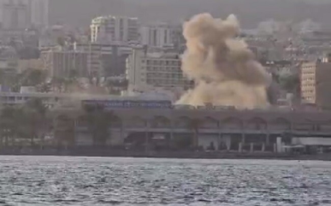 في “إيلات”.. سقوط مُسيّرة و50 إصابة! (فيديو)