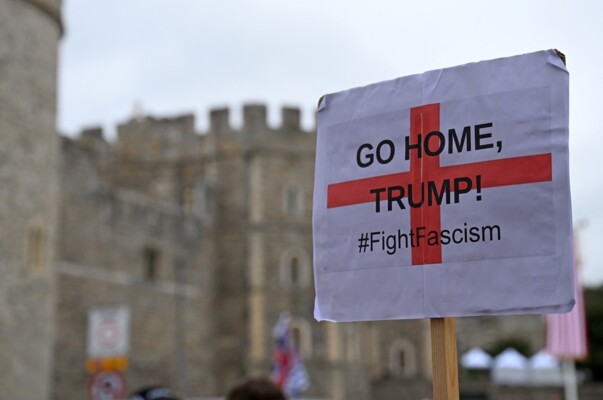 مظاهرة في لندن ضد زيارة ترامب