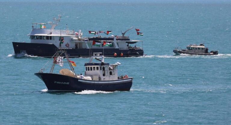 سفينة ثانية من إيطاليا لمرافقة أسطول المساعدات المتجه إلى غزة