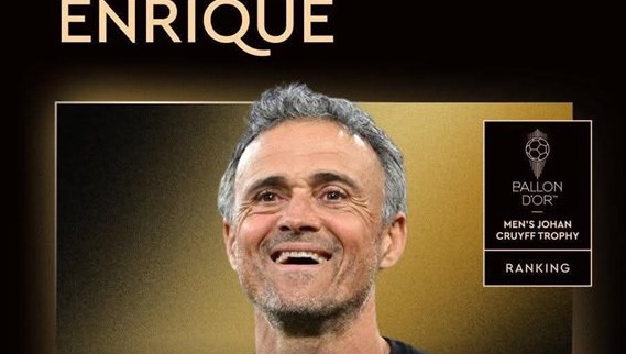 بعد رباعية تاريخية.. إنريكي يحصد جائزة أفضل مدرب في البالون دور