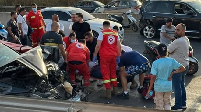 8 جرحى بحادث سير في طرابلس