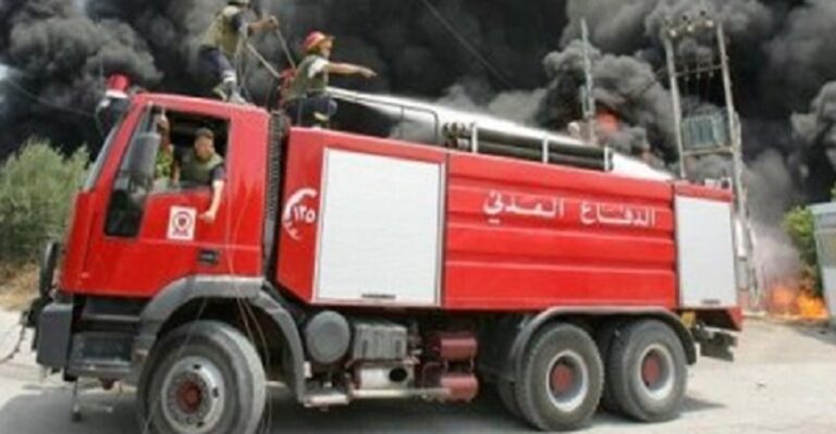 حريق في عبرا (فيديو)