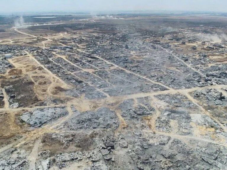 بيت حانون تختفي عن الخريطة.. والدمار مستمر شمال القطاع (صورة)