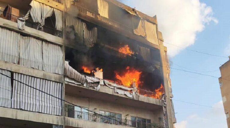 انفجار قارورة غاز في الزلقا (صورة)