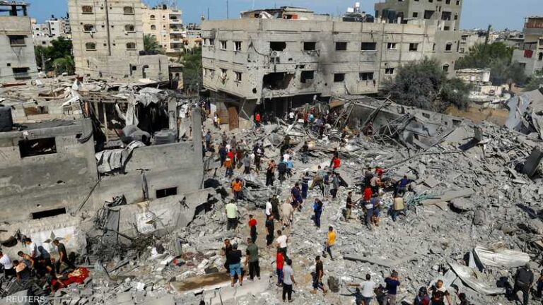 قصف مكثف يستهدف مناطق واسعة في غزة