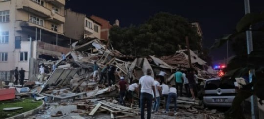 انهيار مبنى -تركيا