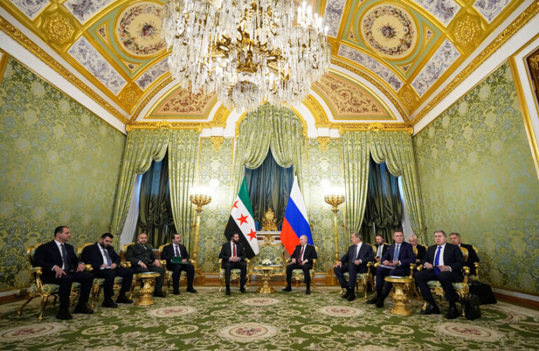 انتهاء محادثات بوتين والشرع في موسكو