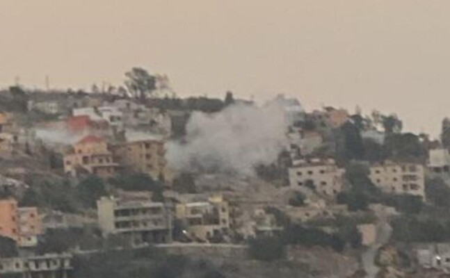 غارة على جرافة في الخيام (صورة)