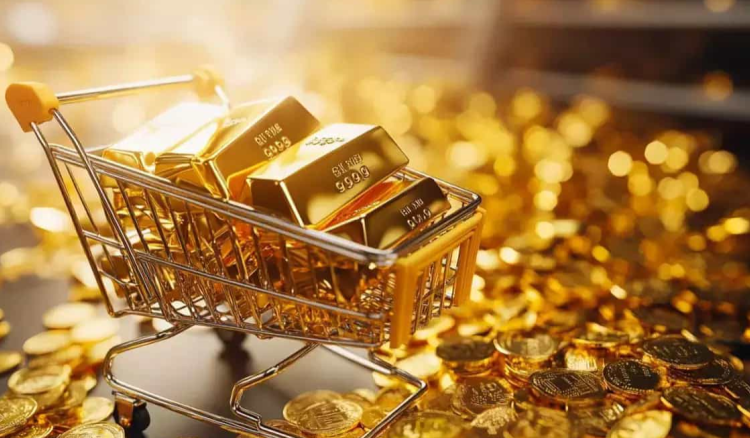 إرتفاع الذهب يقترب من مستوى قياسي