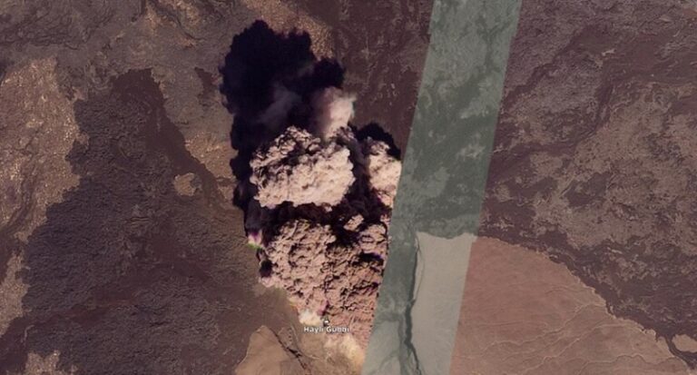 بالفيديو والصور – سحب بركانية تغطي سماء الجزيرة العربية