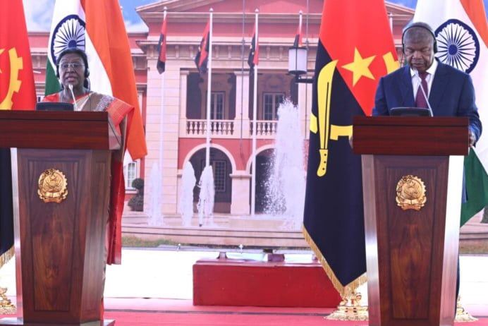 رئيسة الهند ورئيس أنغولا