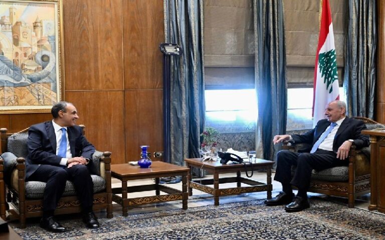 عبد العاطي من عين التينة: لحصر السلاح تحت المظلة الشرعية للدولة