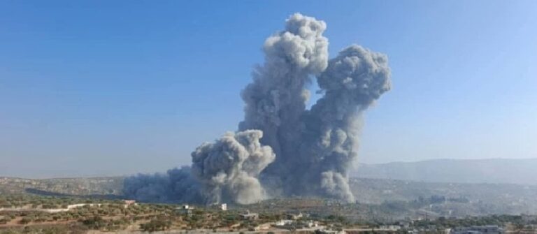 5 قتلى في  إنفجار ضخم بريف إدلب الشمالي (فيديو وصورة)