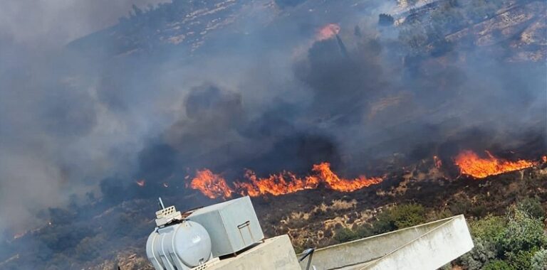 بالفيديو – حريق كبير في كفردونين
