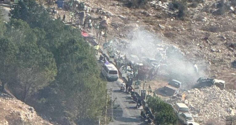 شهيد باستهداف “بيك آب” بين الصوانة وخربة سلم (صور)