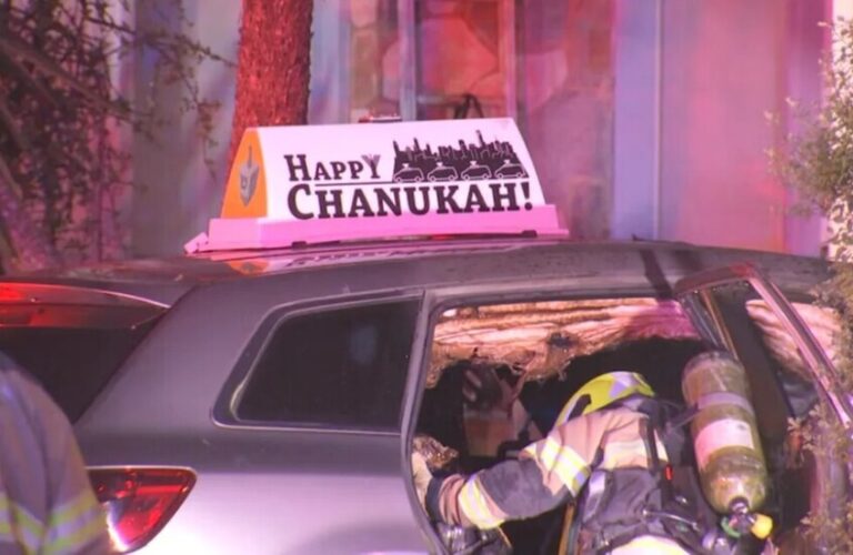 إحراق  سيارة يهودي في أستراليا