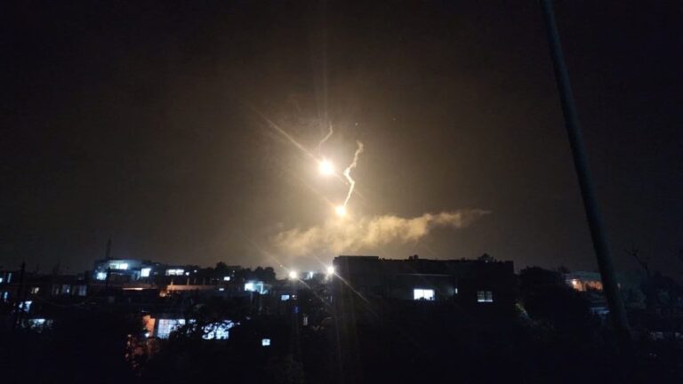 اطلاق نار وقنابل على القنيطرة