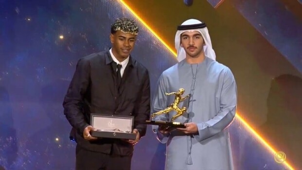 يامال يلمع في سماء دبي ويحقق 3 جوائز في حفل “غلوب سوكر”
