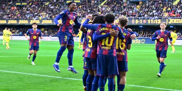 الدوري الإسباني لكرة القدم: برشلونة يهزم فياريال ويُنهي العام متصدراً ترتيب البطولة