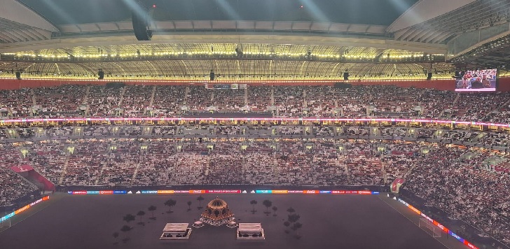 قطر تُبهر العالم وتفتتح كأس العرب على استاد “البيت المونديالي” ( صور )