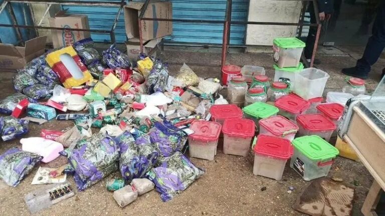 ضبط مواد غذائية منتهية الصلاحية في البيسارية