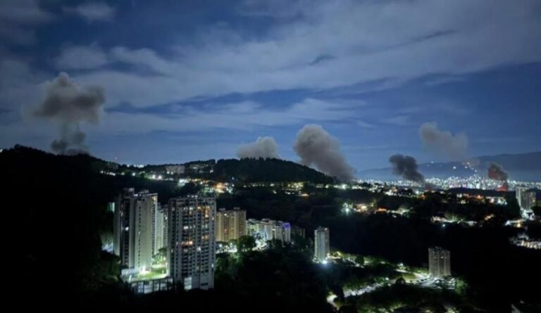 6 انفجارات في كراكاس (فيديو)