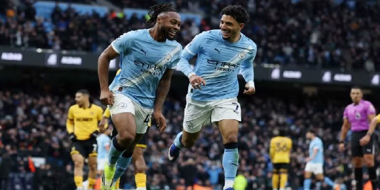 الدوري الإنكليزي لكرة القدم: مانشستر سيتي يستعيد توازنه بثنائية على حساب وولفرهامبتون