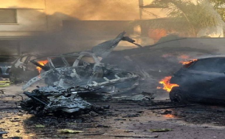 إنفجارات ضخمة في فلسطين المحتلة (صورة)